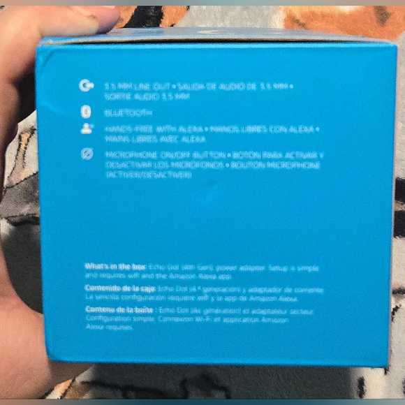 Amazon Echo Dot 4 Generation w/Alexa Black in Box Never Opened - Picture 2 of 7